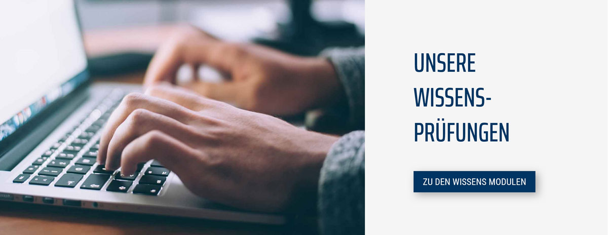 Screenshot Modul Wissen auf der Startseite